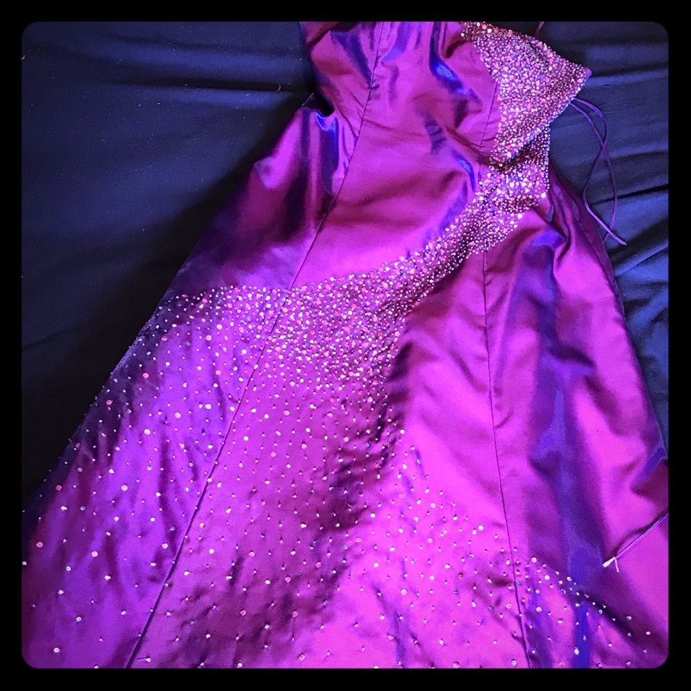 Formal Prom Dress - Iridescent Purple/Blue